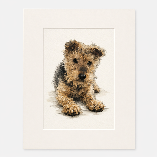 Custom Pet Portrait – Mounted Fine Art Print