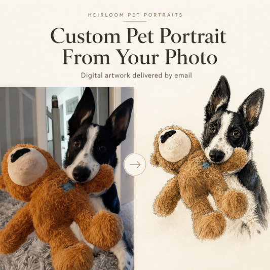 Custom Pet Portrait – Bespoke Digital Illustration