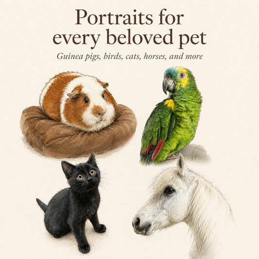 Custom Pet Portrait – Bespoke Digital Illustration