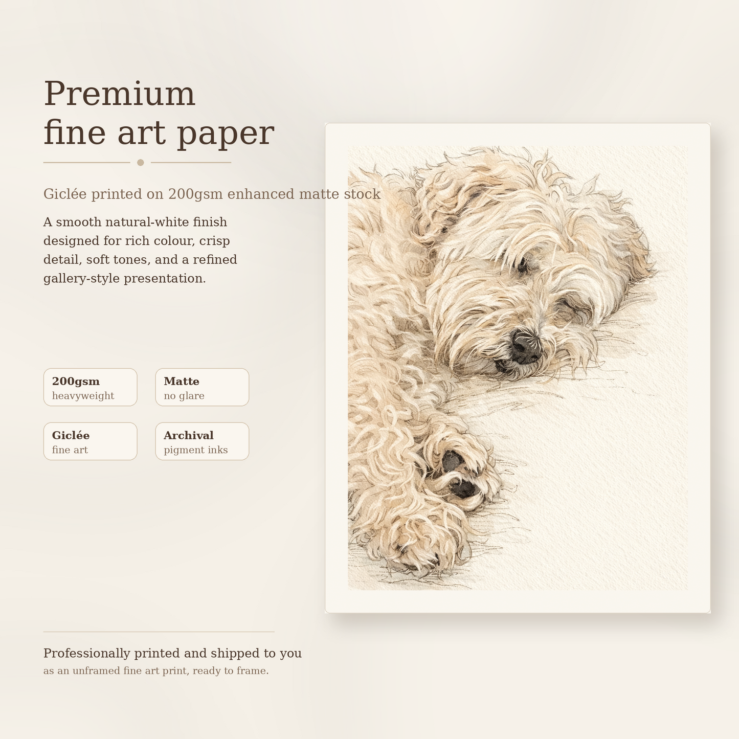 Custom Pet Portrait – Fine Art Print